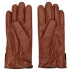 Giorgio Armani Brown Lambskin Gloves