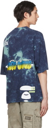 AAPE by A Bathing Ape Blue Cotton T-Shirt