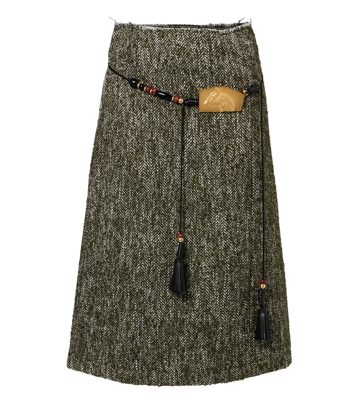 Photo: Xu Zhi Herringbone midi skirt