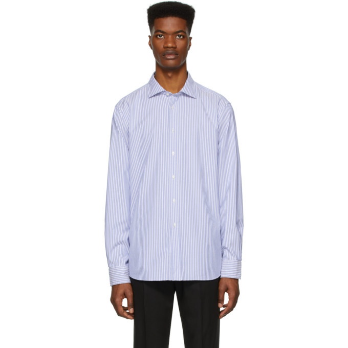 Photo: Ralph Lauren Purple Label Blue and White Striped Oxford Shirt