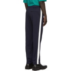 Balenciaga Navy and White Track Lounge Pants