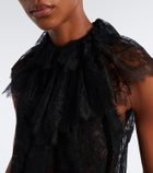 Elie Saab Sheer lace top