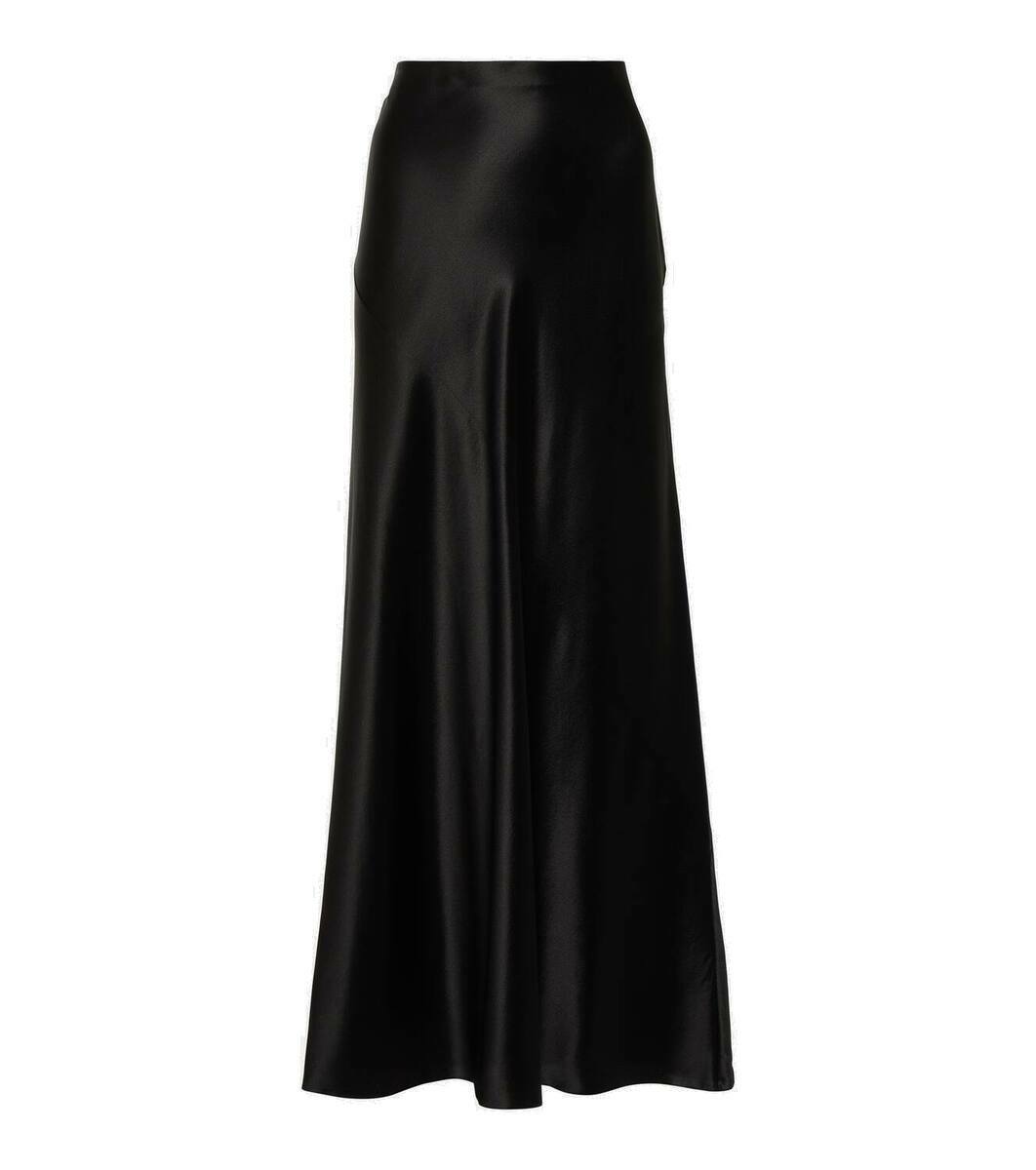 【送料&関税込】Saint Laurent Satin Long Skirt Saint Laurent Long Skirt in Silk Satin Crepe | Saks Fifth Avenue