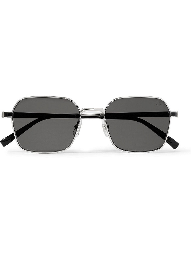Photo: Dunhill - Square-Frame Silver-Tone and Acetate Sunglasses