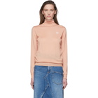Loewe Pink Cashmere Anagram Turtleneck