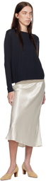 Max Mara Leisure White Alessio Midi Skirt