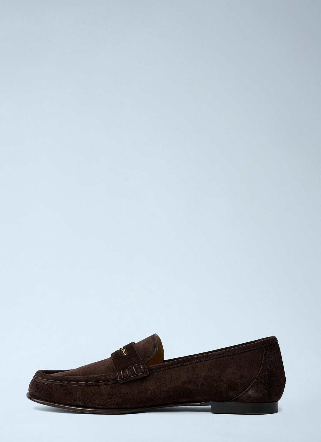 Chloé Suede Logo Motif Loafers