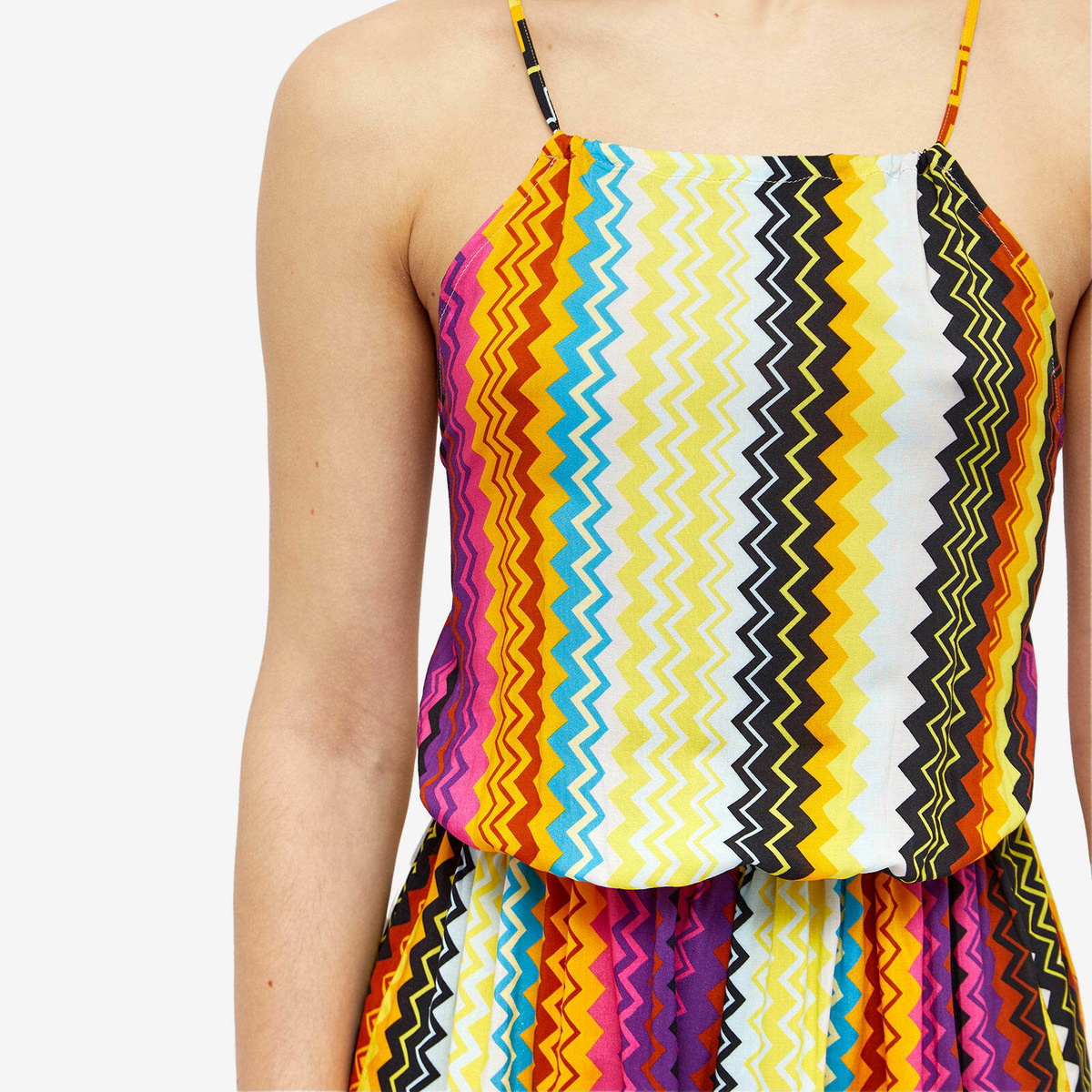 Missoni Women's Chevron Playsuit in Multi Dark Chevron Missoni