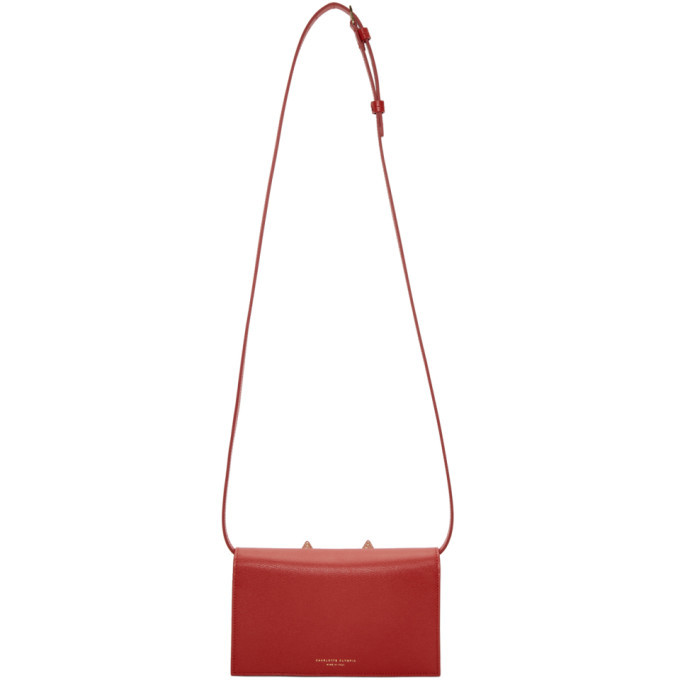 Charlotte Olympia Red Feline Shoulder Bag Charlotte Olympia