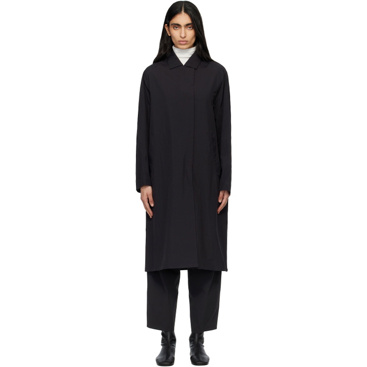 Photo: Veilance Black Nitra SL Trench Coat