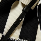 LASTFRAME Women's Macro Ichimatsu Market Bag Small in Black/Ivory
