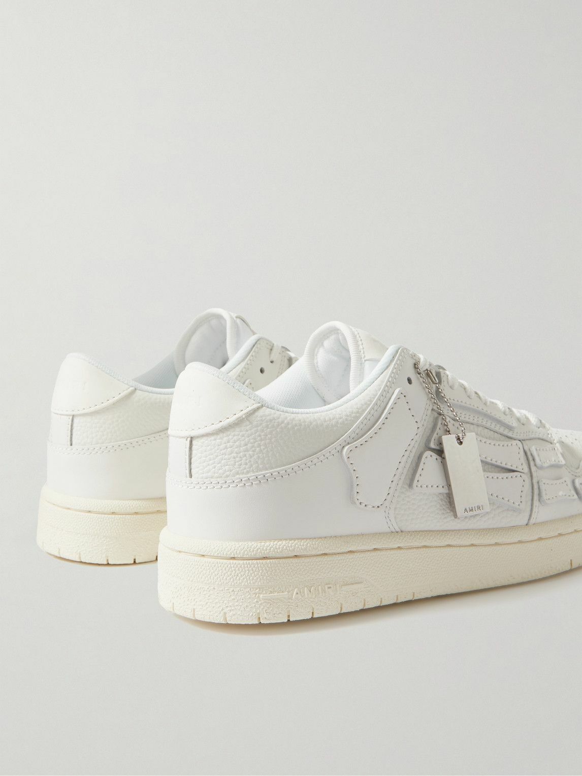 ☆要在庫確認☆ Amiri White Leather Skel Sneakers AMIRI - Skel-Top Leather Sneakers - White Amiri