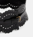 Alaïa Vienne Wave leather belt