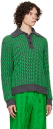 Bottega Veneta Green Jumper Polo