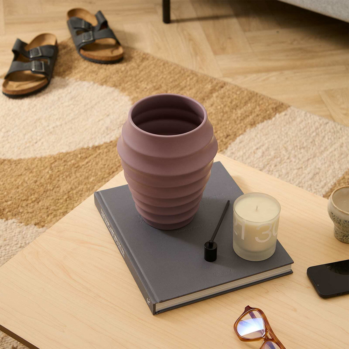 The Conran Shop Honey Combe Vase in Mauve 