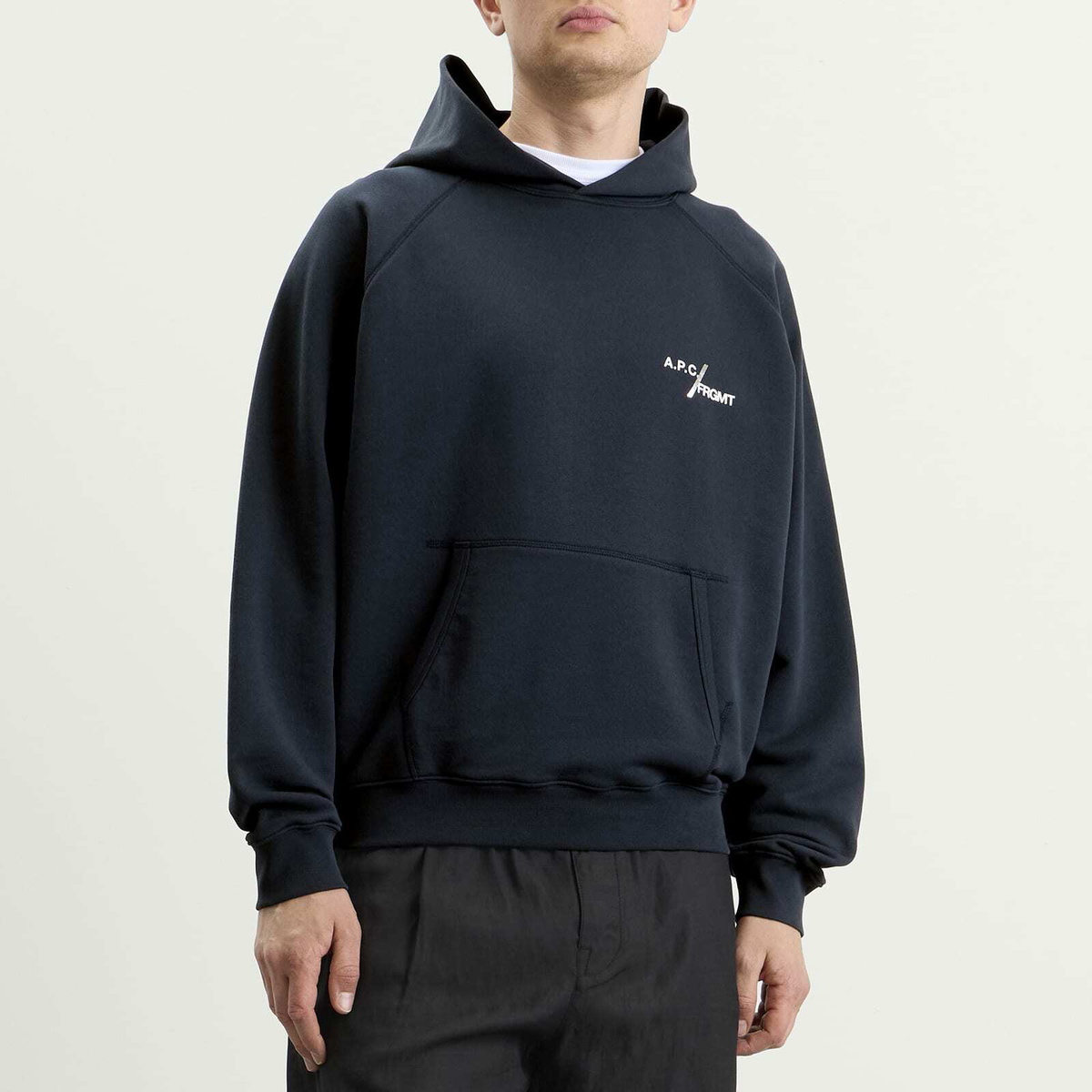 A.P.C. Men's FRGMT. Duck Hoodie in Dark Navy
