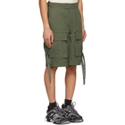 Juun.J Khaki Gurkha Pocket Shorts