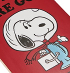 The SkateRoom - Peanuts Printed Wooden Skateboard - Red