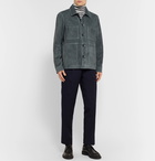 Mr P. - Suede Utility Jacket - Gray