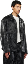 Y-3 Black Marble Nylon Blouson Jacket