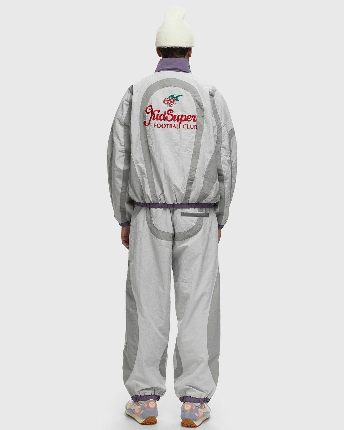 Kid Super Studios X Ronaldinho Windbreaker Grey Track Jackets