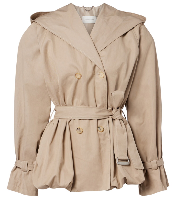 Photo: Magda Butrym Belted cotton-blend jacket
