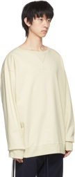 Maison Margiela Off-White Organic Cotton Sweatshirt