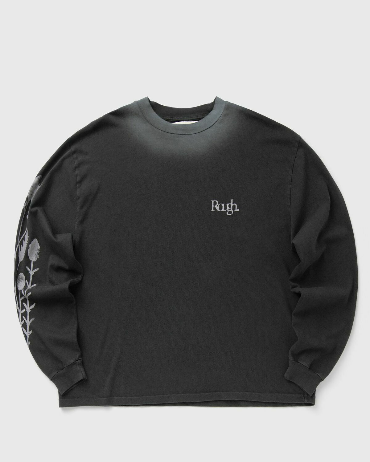 Rough. ANTHOS LONGSLEEVE Black Mens Longsleefe