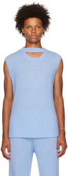 LGN Louis Gabriel Nouchi Blue Cutout Vest