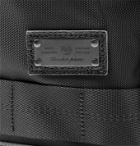 Master-Piece - Leather-Trimmed MASTERTEX-08 Backpack - Black