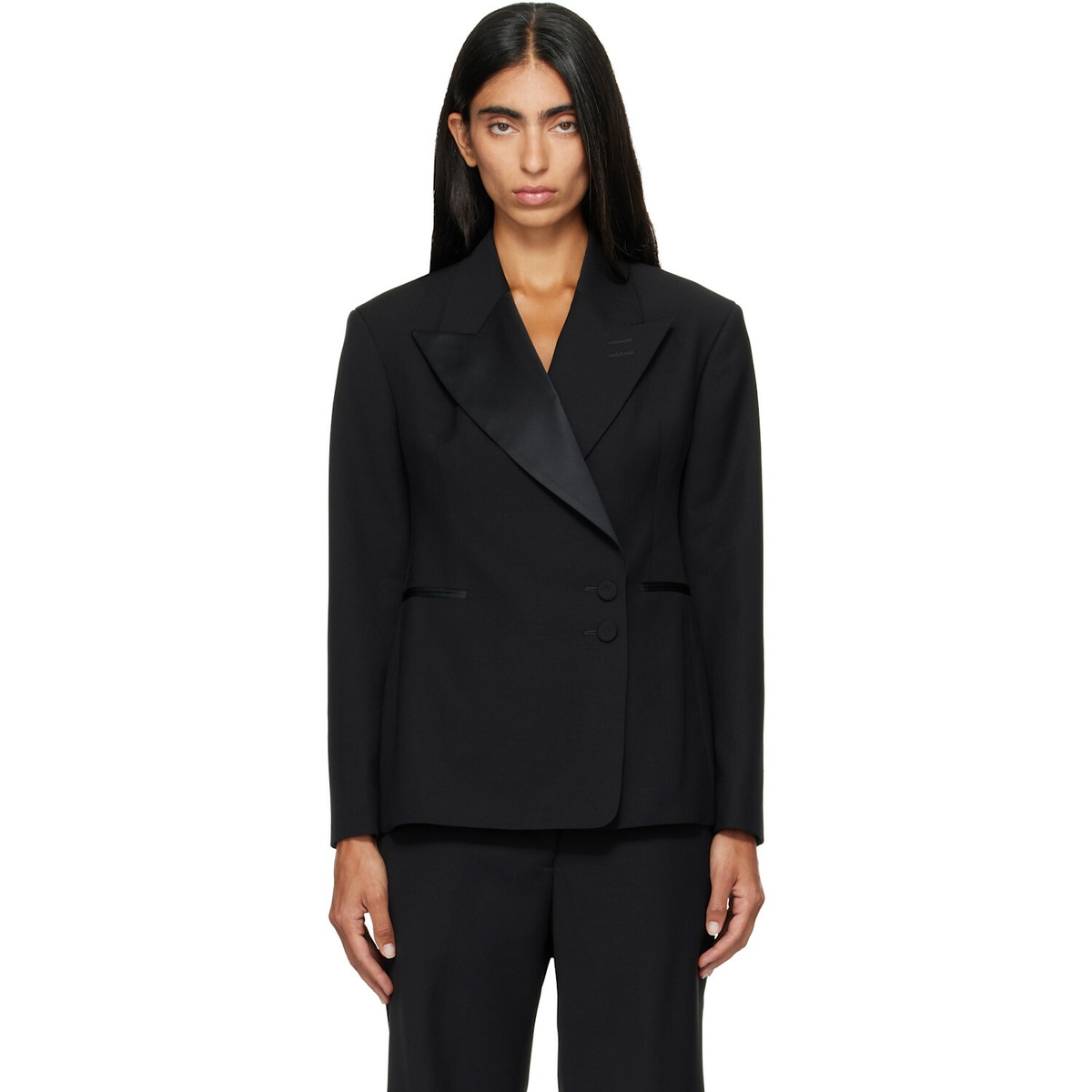 Wales Bonner Black Gallery Tuxedo Blazer