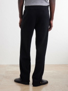 God's True Cashmere - Straight-Leg Cashmere Drawstring Trousers - Black
