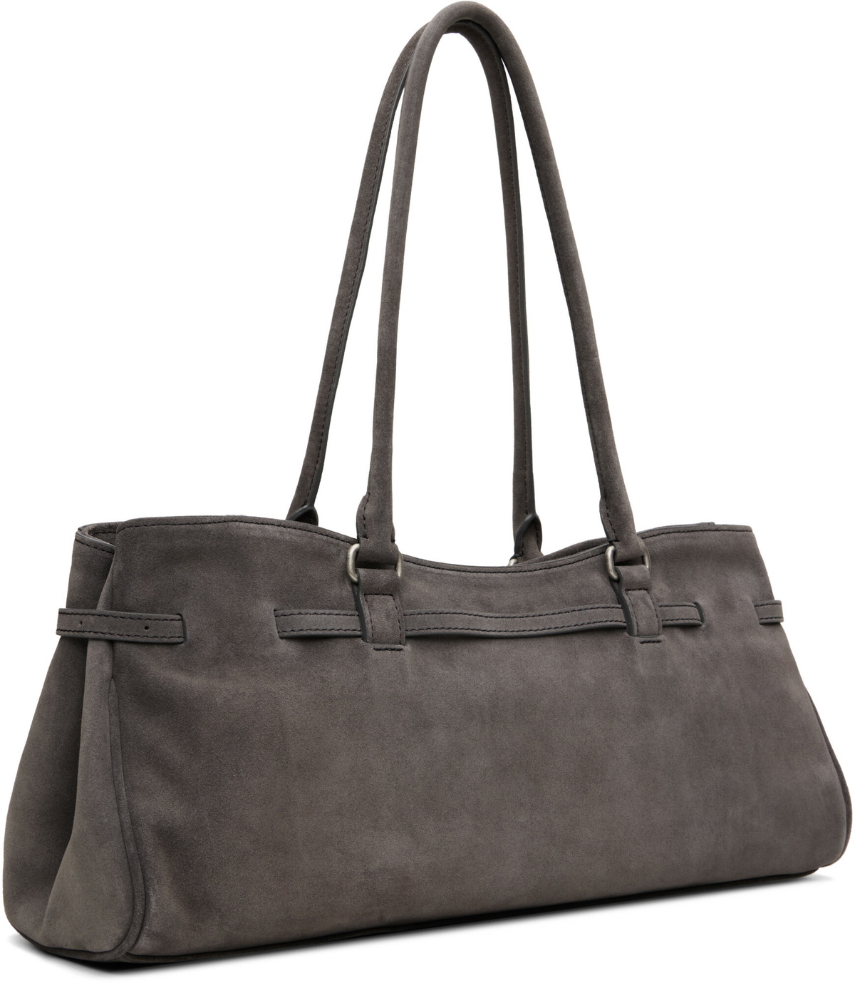 MARGESHERWOOD Gray Soft 'Grandma' Shoulder Bag
