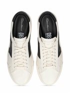SANTONI - Leather Low Top Sneakers