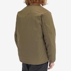 Nanga Men's Hinoc Ripstop Inner Down Cardigan in Army Green