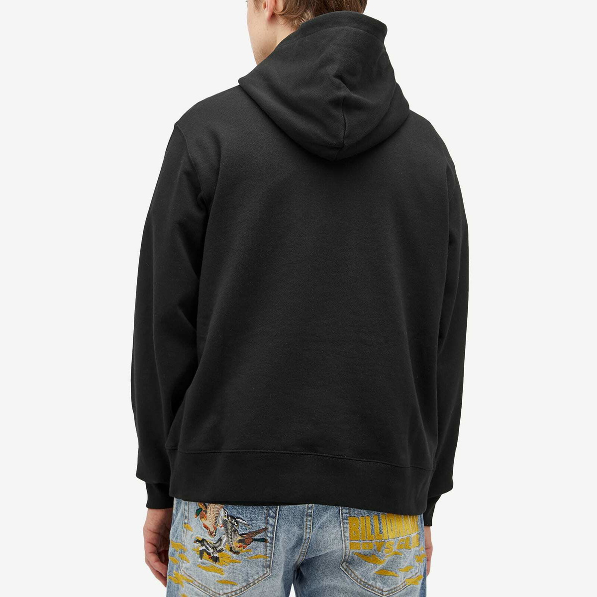 Billionaire Boys Club Men's Duck Embroidered Straight Logo Hoodie in Black