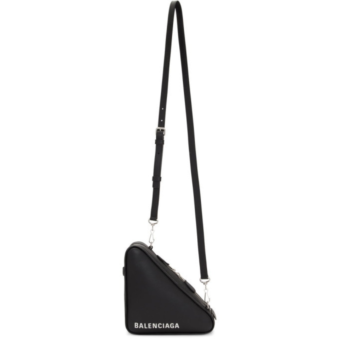 Balenciaga Black Triangle Pouch Strap Bag Balenciaga