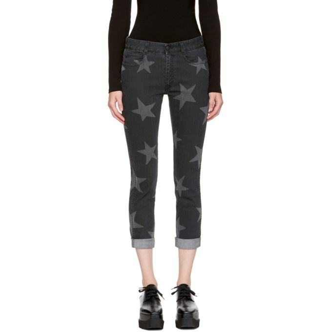 Photo: Stella McCartney Black Cropped Skinny Boyfriend Jeans