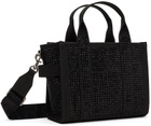 Marc Jacobs Black 'The Crystal Canvas Small' Tote