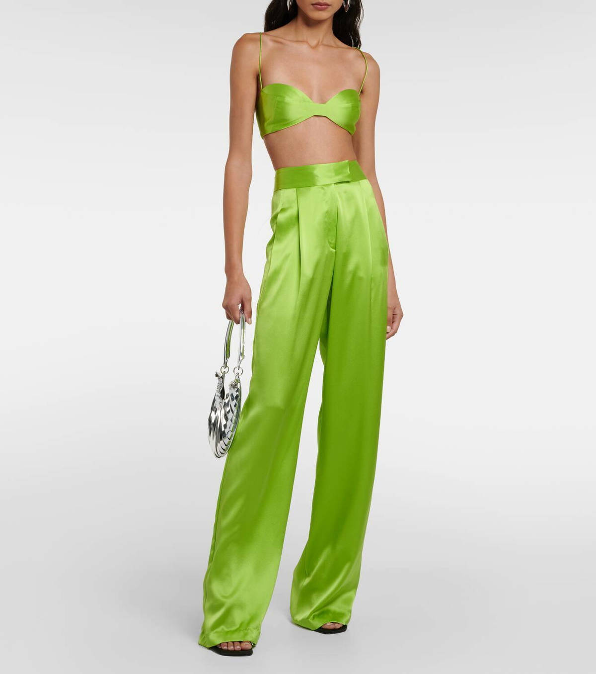 The Sei Silk satin bra top