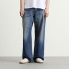 Acne Studios Men's 1981 Trafalgar Wash Wide Leg Jeans in Mid Blue