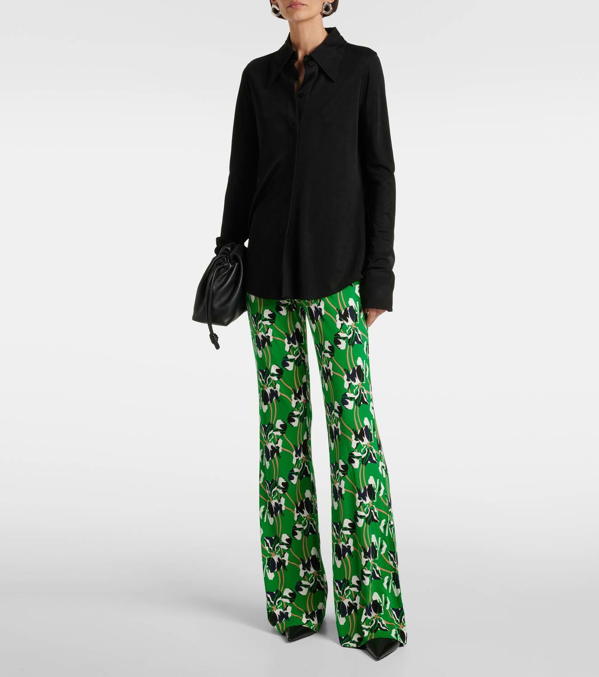 Diane von Furstenberg Brooklyn printed flared pants