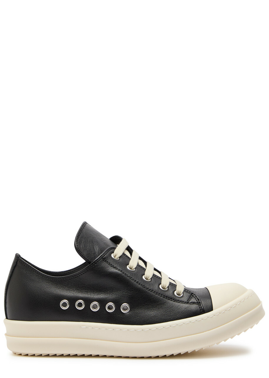 Rick Owens Leather Sneakers Black