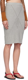 Isa Boulder Gray Kite Midi Skirt