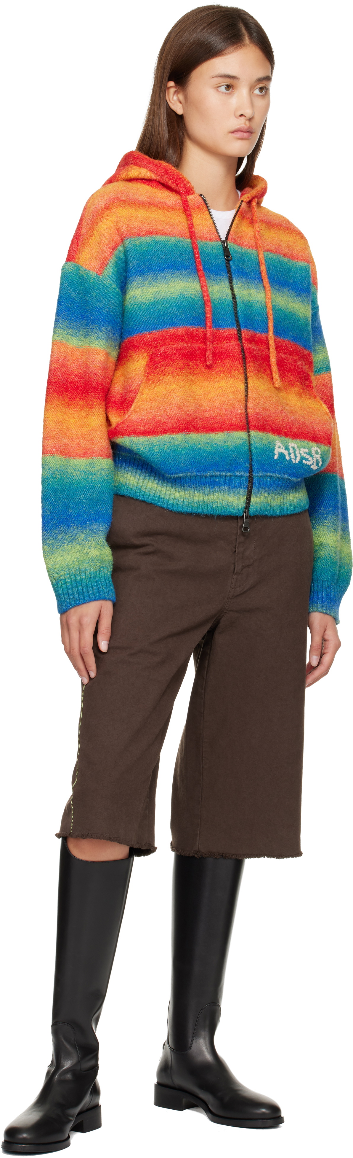 Andersson Bell Orange & Blue Multi Gradient Hoodie