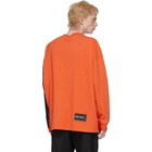 We11done Orange Remake Logo Long Sleeve T-Shirt