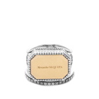 Alexander McQueen Men's Signature Signet Ring in Gold