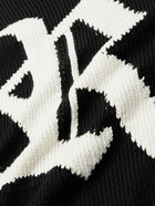 Raf Simons - Logo-Jacquard Virgin Wool Sweater - Black