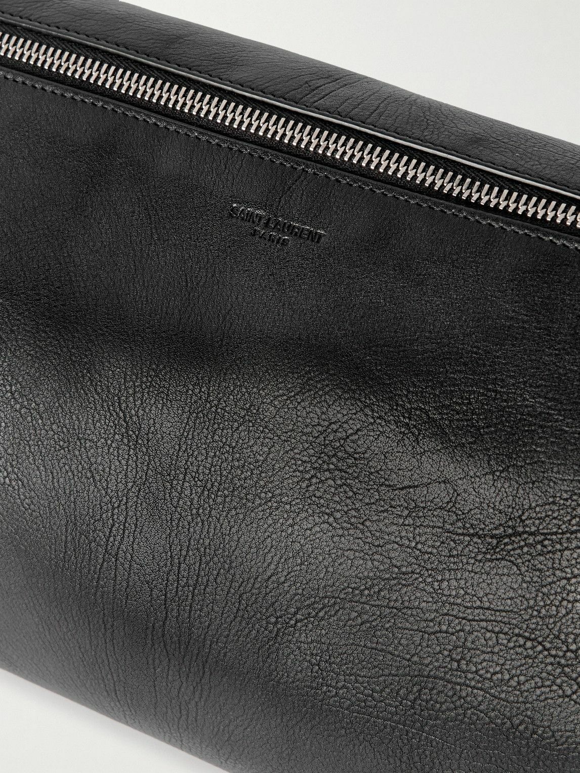 SAINT LAURENT - Full-Grain Leather Messenger Bag