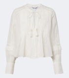 Veronica Beard Sawyer ramie blouse
